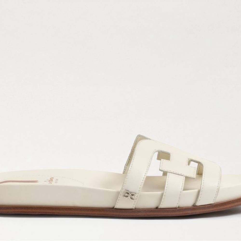 Sam Edelman Nettie Flats Women's Cream Ivory Slide Sandals 11 - Picture 3 of 6